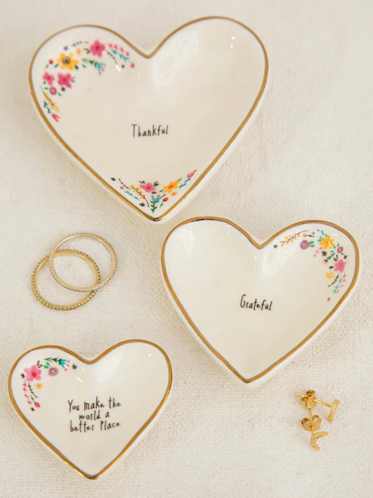 Nesting Heart Trinket Dishes