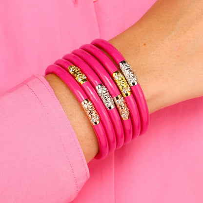 BuDhaGirl Epic Pink Three Kings Bangles