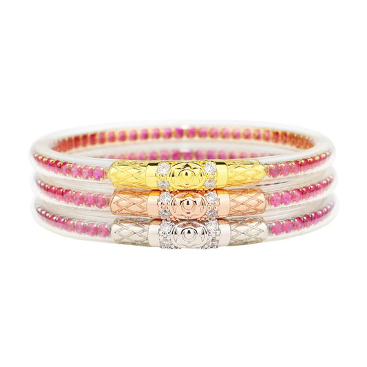 Epic Pink Three Queens BuDhaGirl Bangles