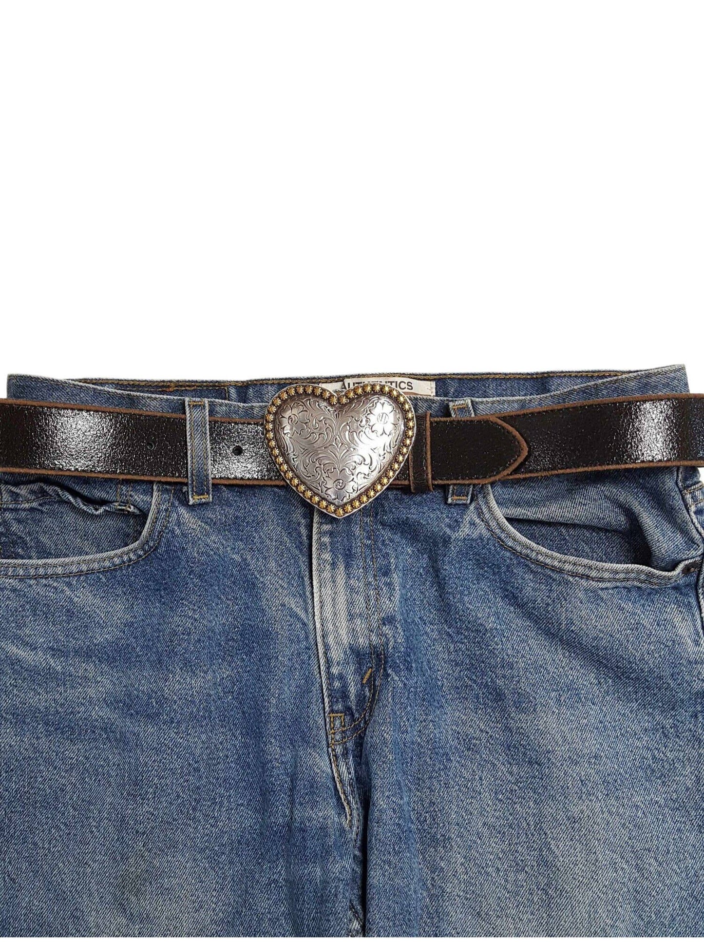 Western Heart Buckle Belt