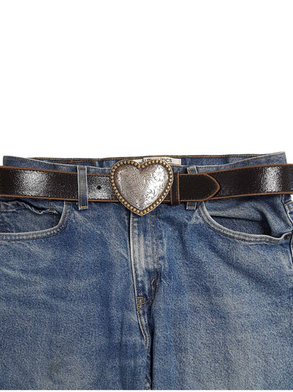 Western Heart Buckle Belt