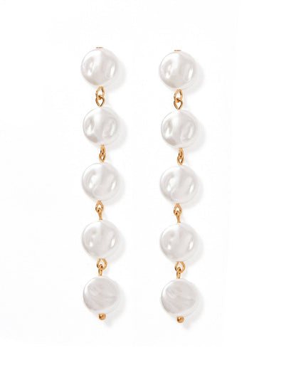 Libby - 5 Pearl - Earrings