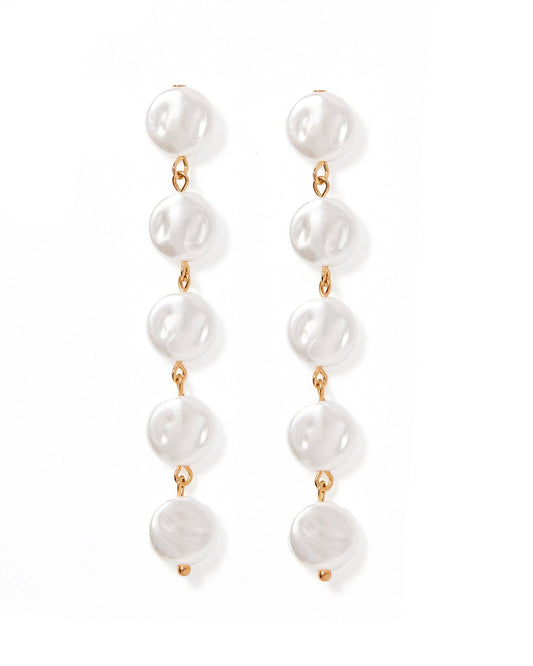 Libby - 5 Pearl - Earrings