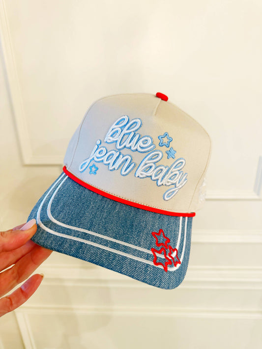 Blue Jean Baby Hat