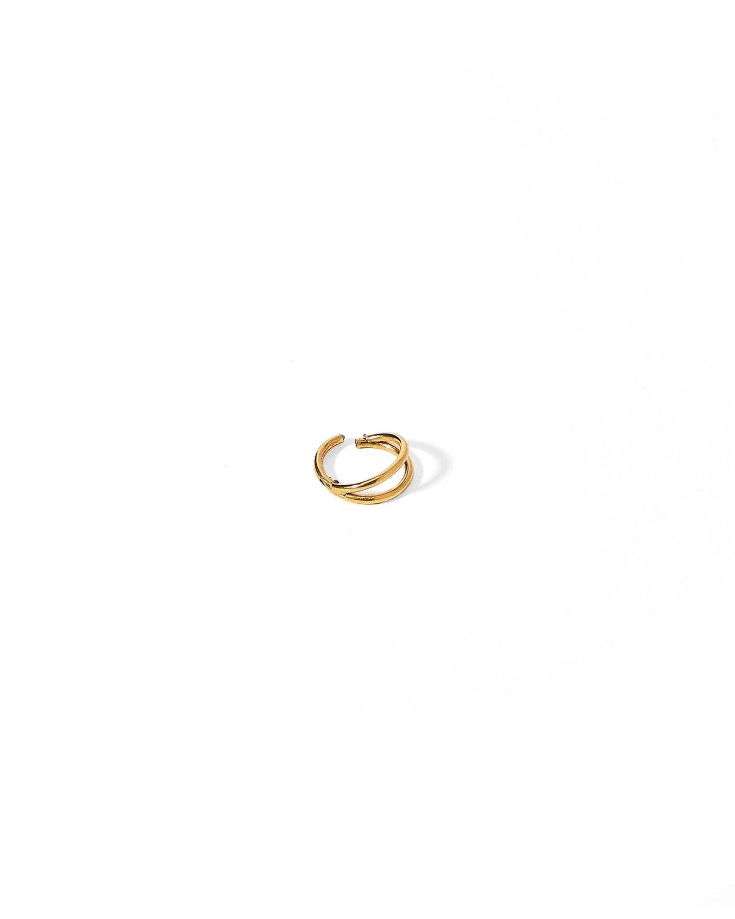 Huggie Earrings - Nylah Gold 8mm