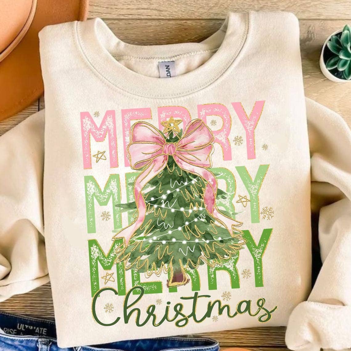 Glitter Christmas Tree Tee