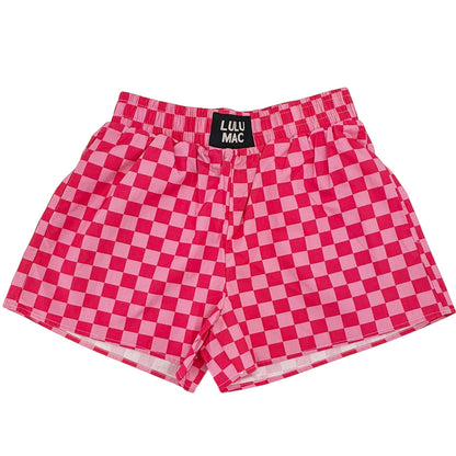 Fave Boxer Short - Pink Check