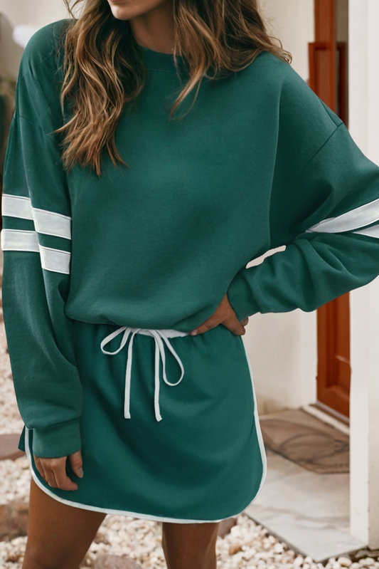 LDC Pullover & Mini Skirt Set