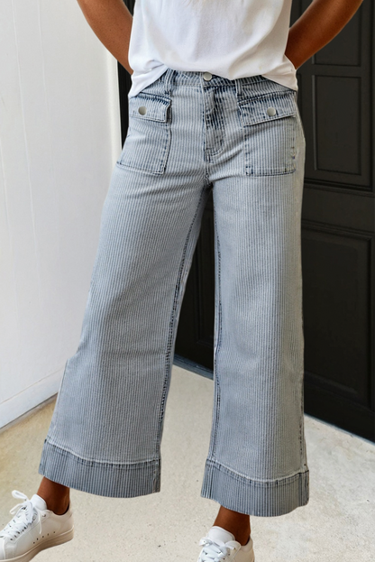 LA Striped Cuff Jeans