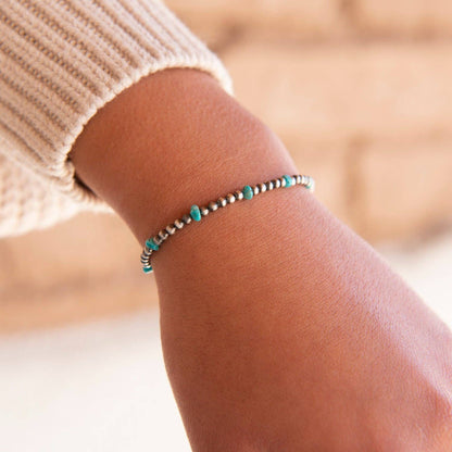 Turquoise Petite Pearls Bracelet (3mm)