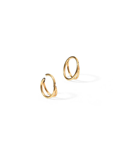 Huggie Earrings - Nylah Gold 10mm