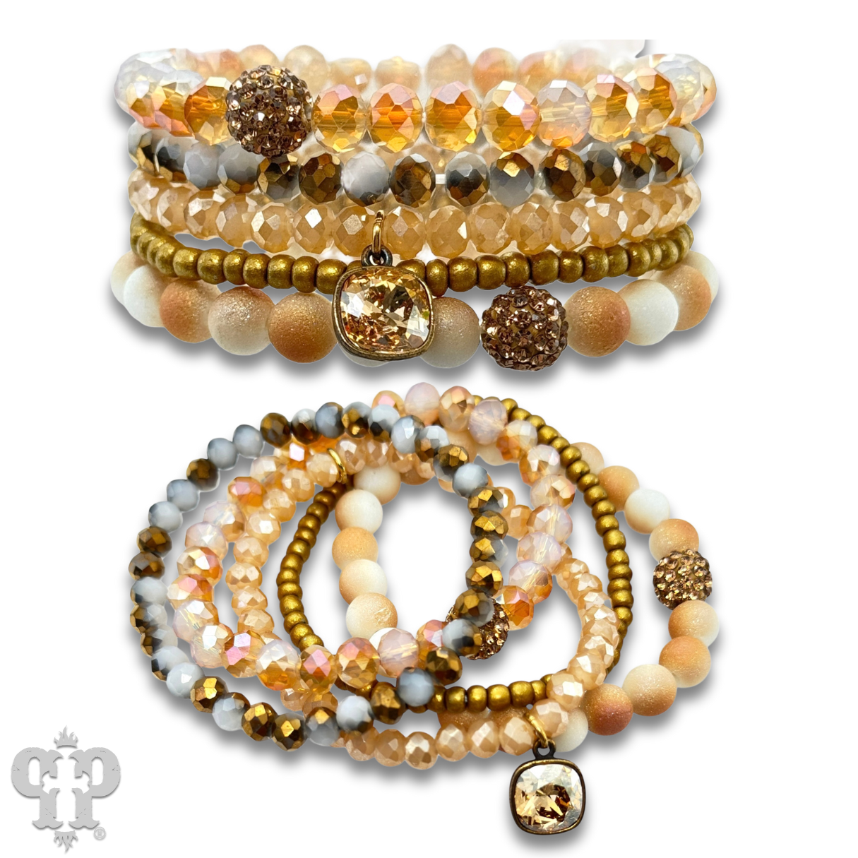 Five Strand Stone Crystal Bracelet