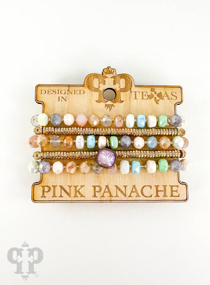 5 Strand & Bead Bracelet & Crystal