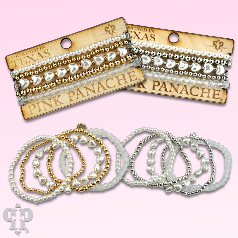 Puffed Heart Acrylic Bracelet