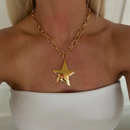 Gold Star Necklace
