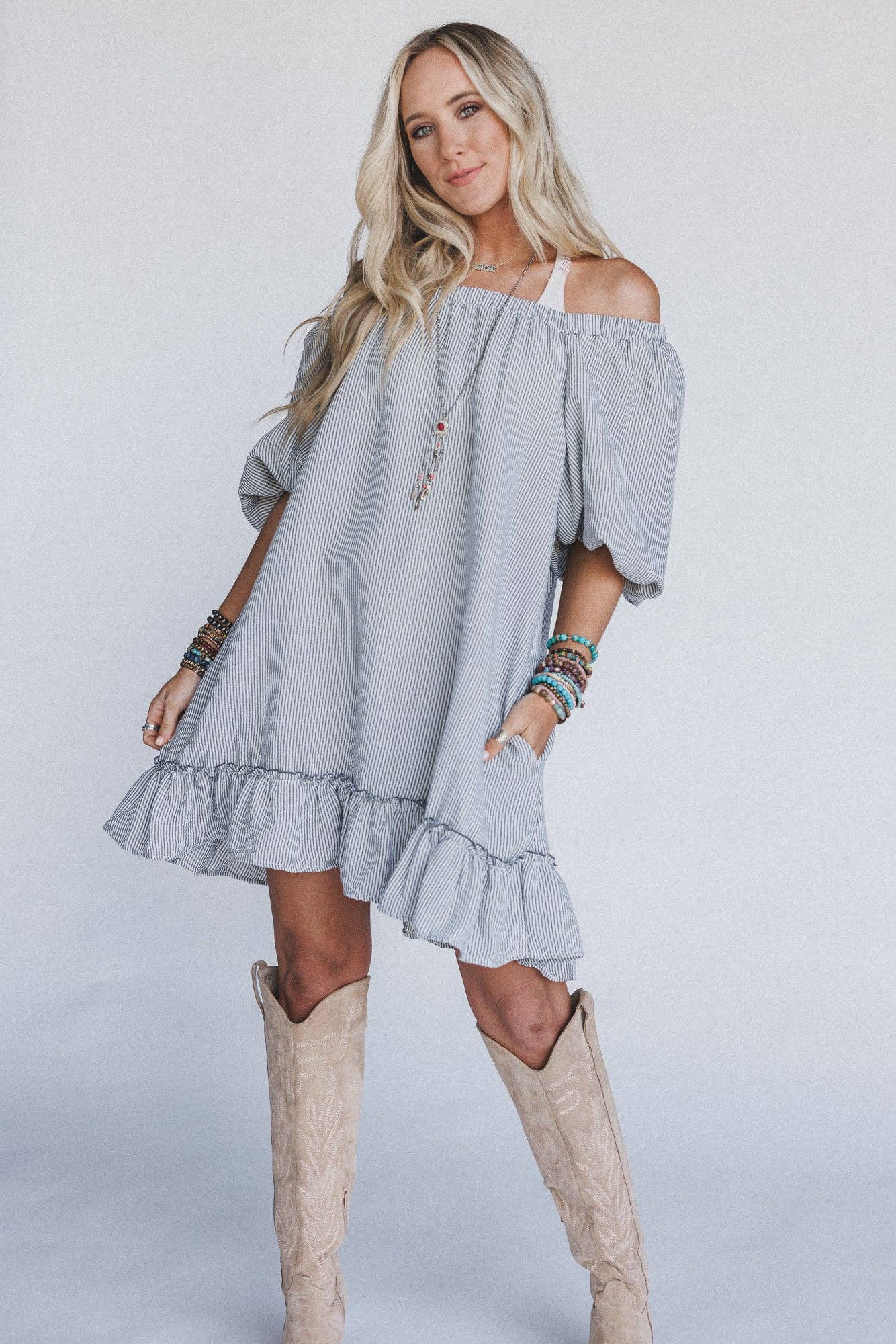 Solace Ruffled Hem Dress