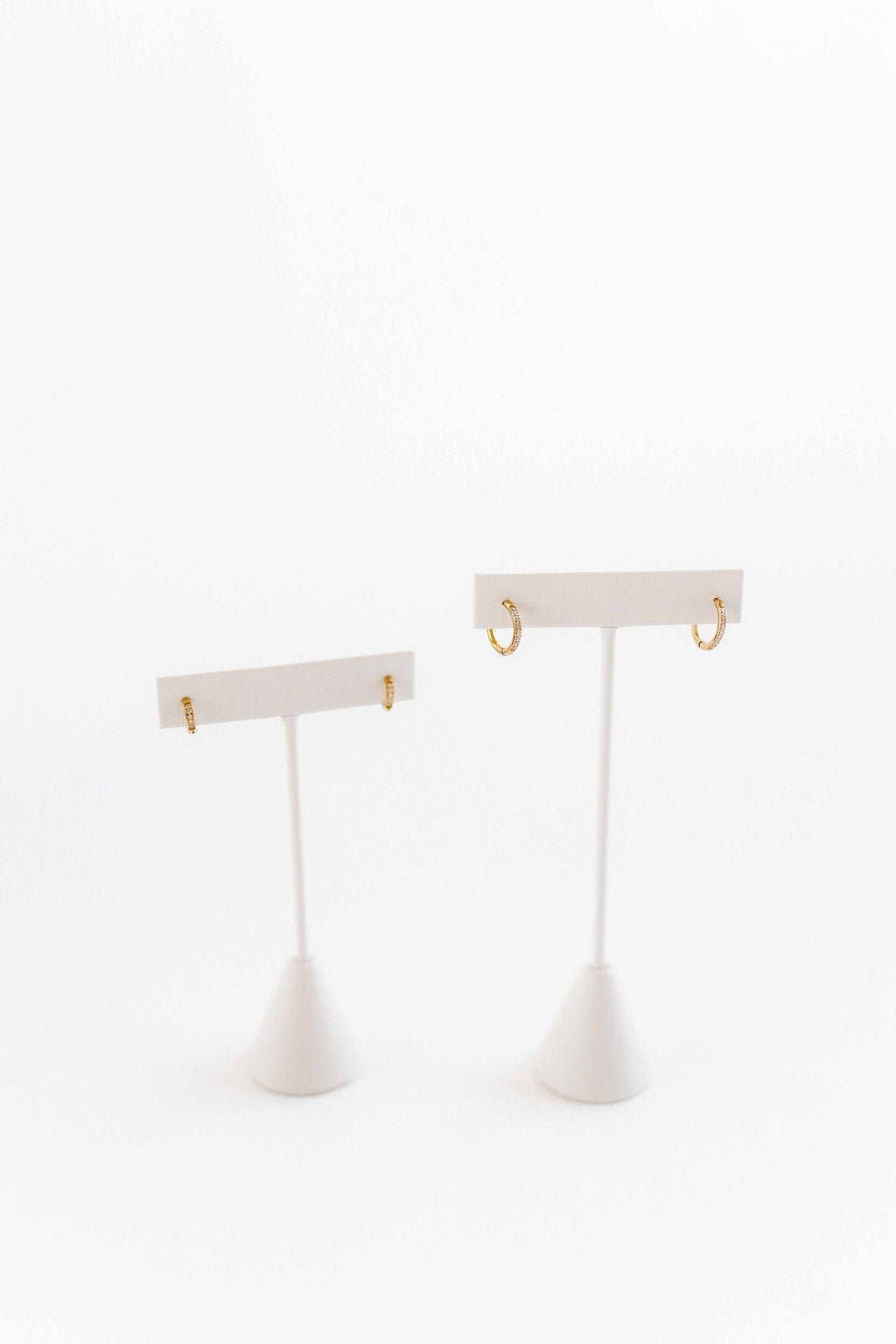 Huggie Earrings - Scarlett Hoop Gold 12mm