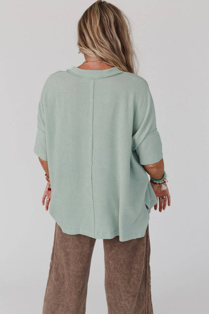 Sage Ribbed Essential Tee