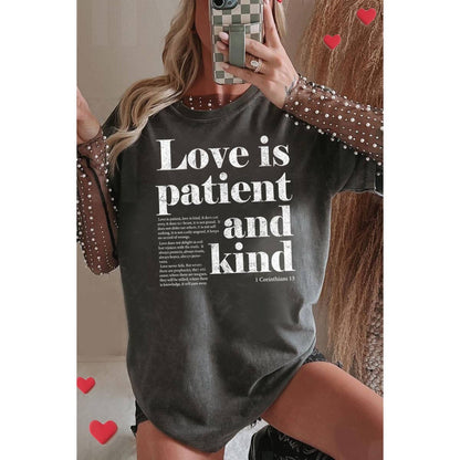 Love Is Oversized Graphic Tee