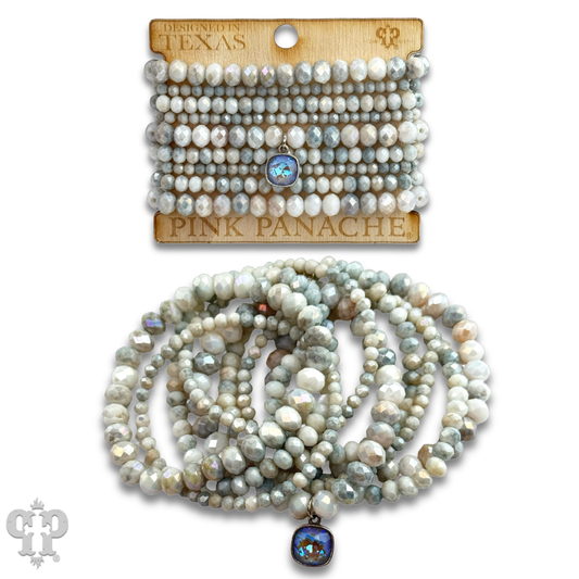 Ombre Faceted Beaded Bracelet