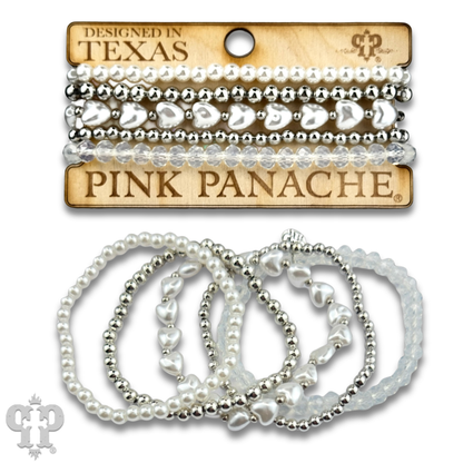 Puffed Heart Acrylic Bracelet