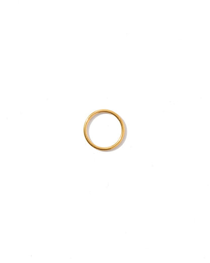 Huggie Infinity Hoop Earrings - Ava Gold 10mm