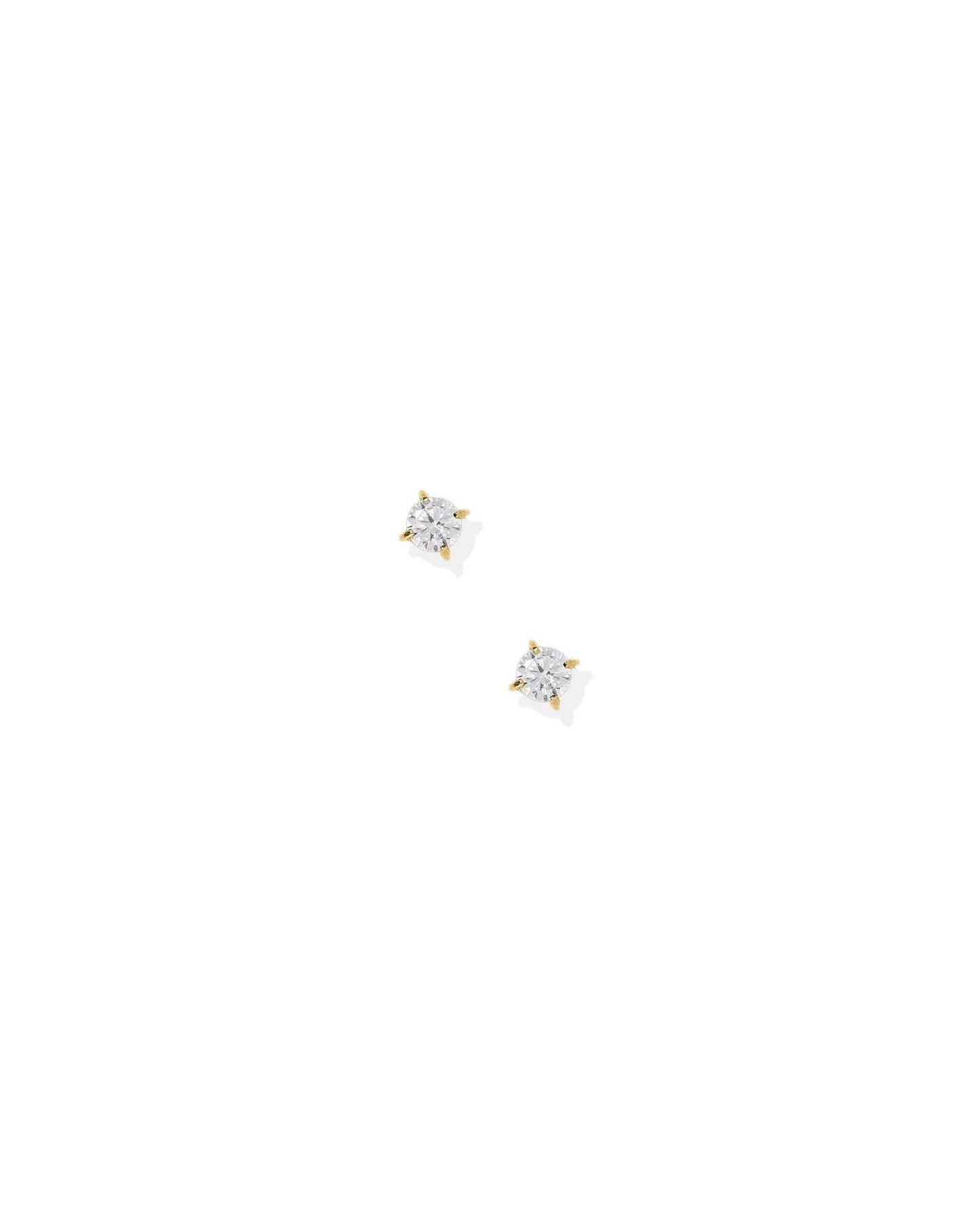 Screwback Stud Earrings - Micro Teagan Gold