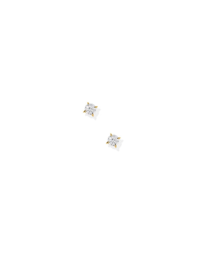 Screwback Stud Earrings - Micro Teagan Gold