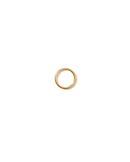 Huggie Infinity Hoop Earrings - Ava Gold 8mm