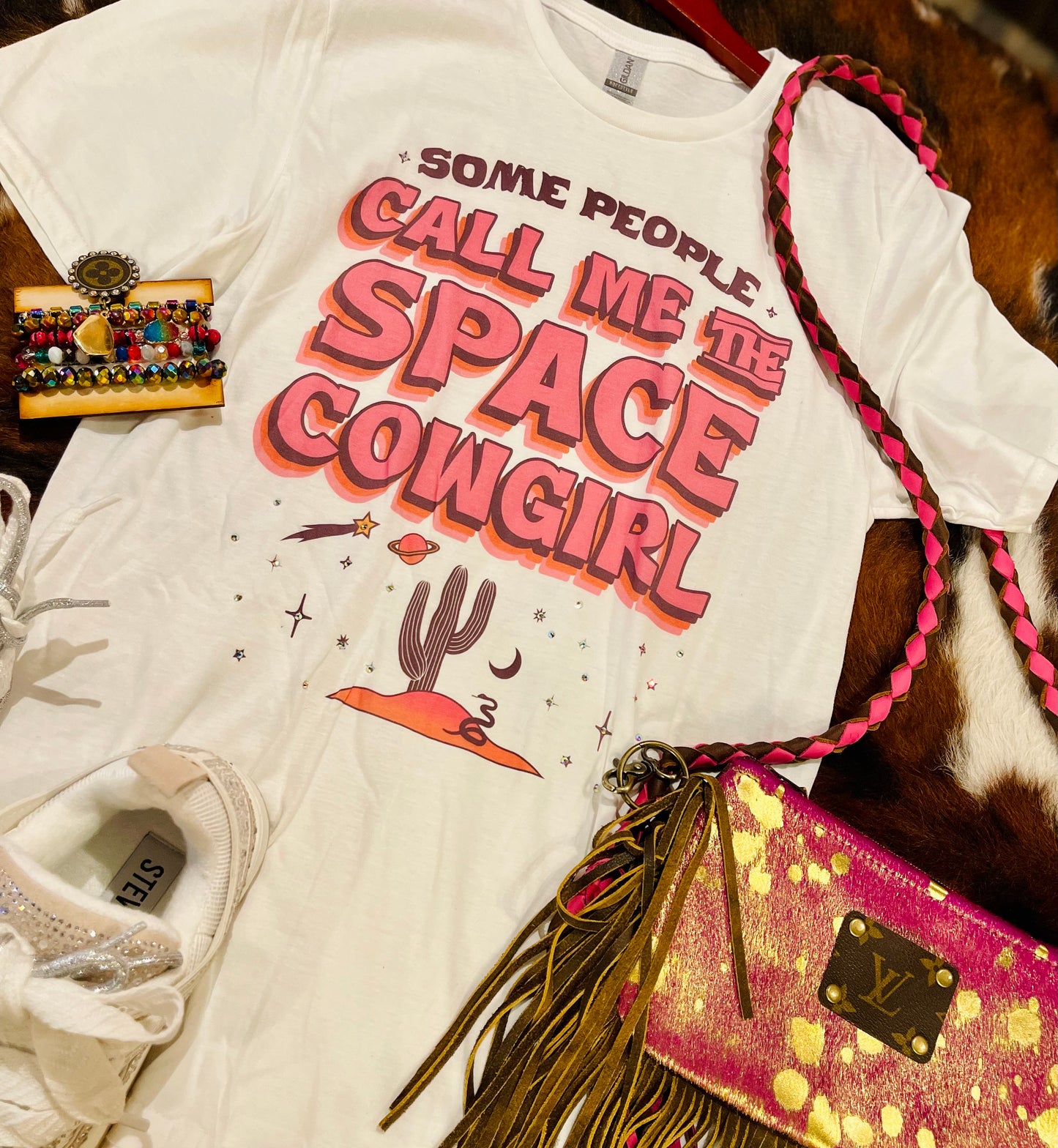 Space Cowgirl Bling Tee