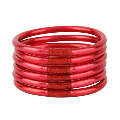 Pink All Weather Bangles - Set of Six