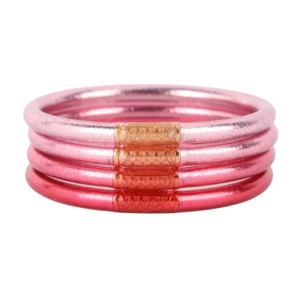 Carousel Pink BuDhaGirl All Weather Bangles Set of 4