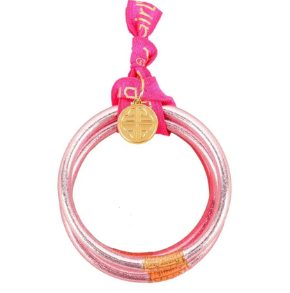 Carousel Pink BuDhaGirl All Weather Bangles Set of 4