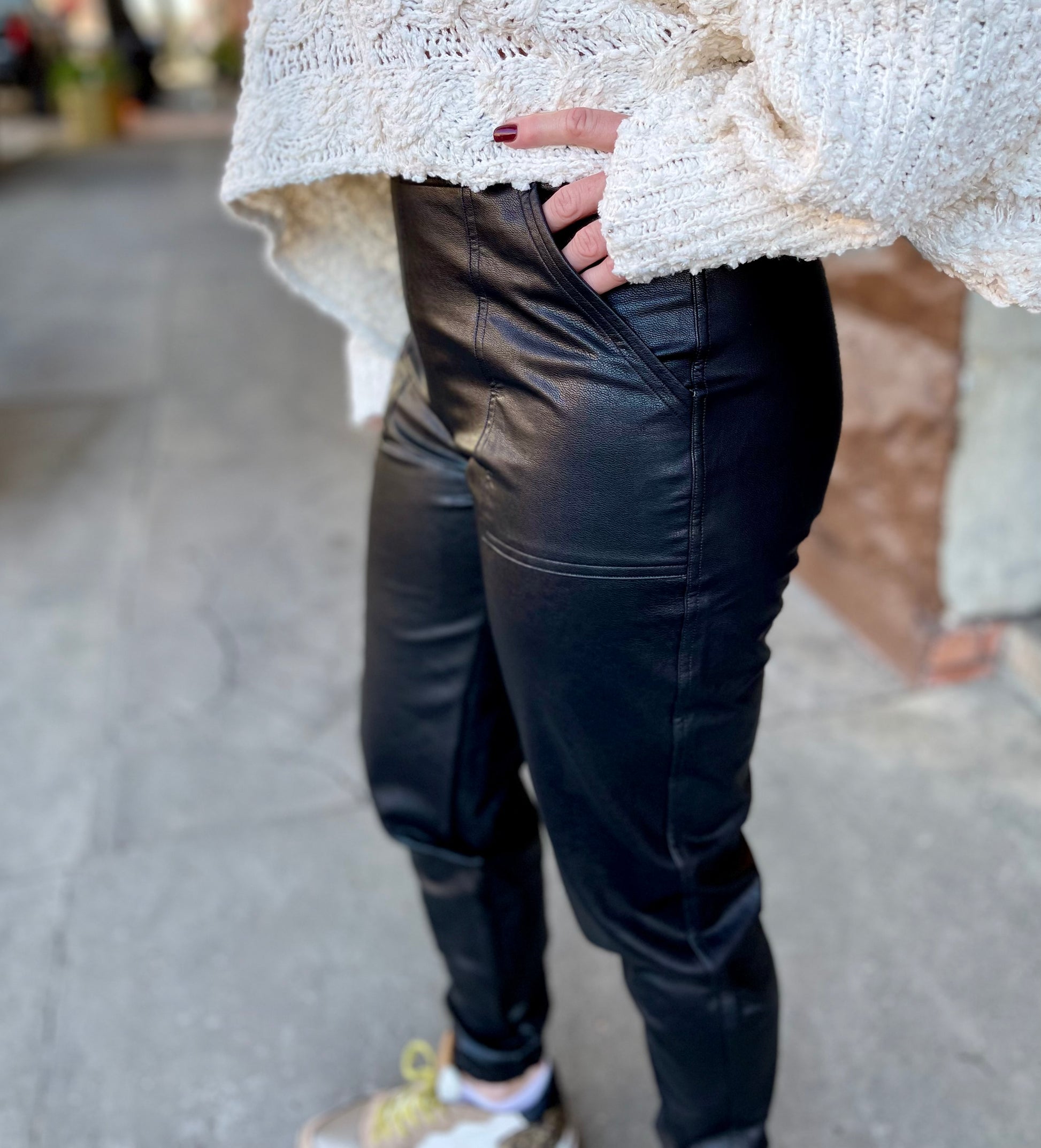 SPANX Leather Like Joggers – Copper Rose Boutique