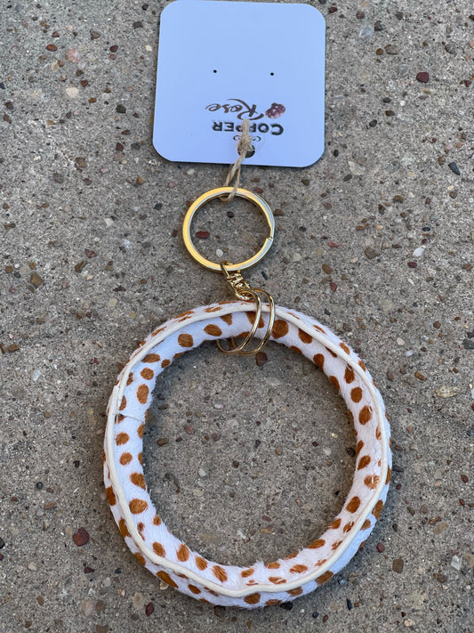 Hyde Key Ring- Rust Cheetah
