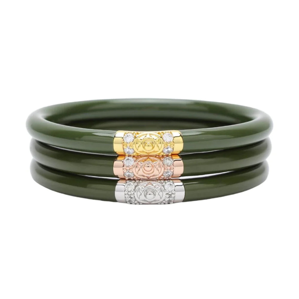 Three Kings Jade All Weather Bangles Set of 3